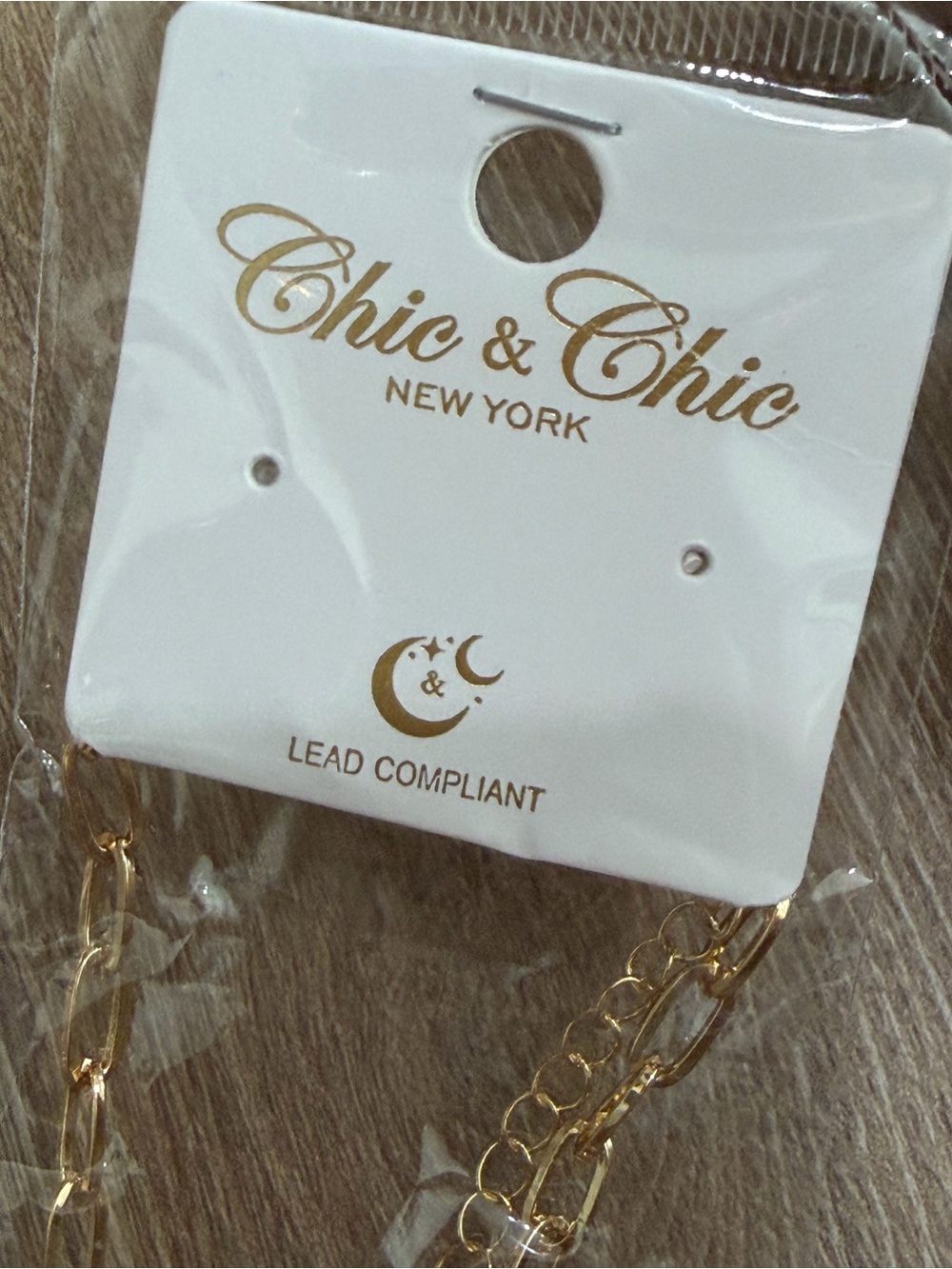 NWT Chic & Chic Purple AB Cushion Square Stone Crystal Necklace and Bracelet Set - Picture 8 of 8